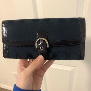 Navy Blue Coach Wallet